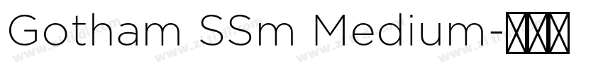 Gotham SSm Medium字体转换